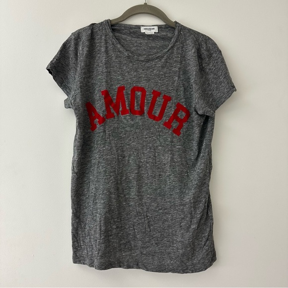 Zadig & Voltaire 'AMOUR' T-Shirt - Picture 1 of 2
